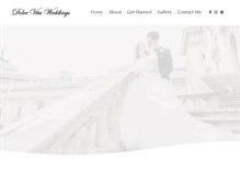 Tablet Screenshot of dolcevitaweddings.com